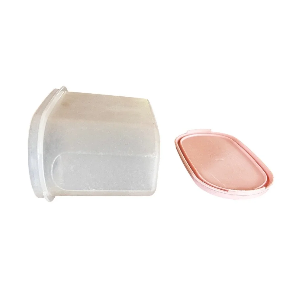 Vintage Tupperware Modular Mates Oval 2 Container 1.1L‎ 4.75 Cup 1612 1613 USA